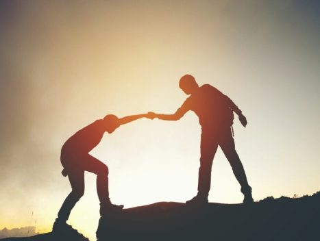 bigstock Friend Hiking Help Each
